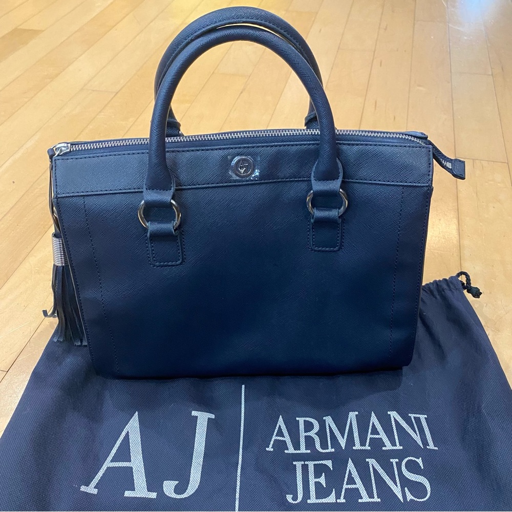 🌺Armani Jeans Navy Blue Handbag - Picture 1 of 16